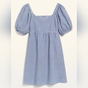 Fit & Flare Puff-Sleeve Seersucker All-Day Mini DressOld Navy XXL